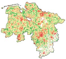 Berechneter Qualitätswert aus Geodaten